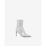 Bottines En Cuir Argenté Davy Silver