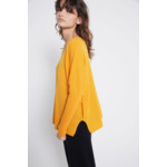 Pull poncho cachemire Agnes ORANGE PULPEUSE /