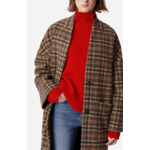 Manteau Bachir En Laine Mélangée