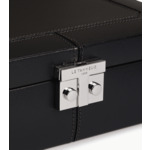 Coffret 6 montres et boutons de manchettes en cuir