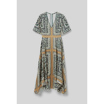 Robe longue fluide imprimée