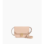 Petit sac bandoulière Rose en cuir lisse