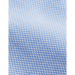 Chemise col prodigieux en façonné uni bleu