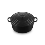 Cocotte ronde 26cm en fonte émaillée noire