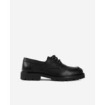 Derbies En Cuir Noir Avec Lacets