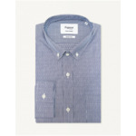 Chemise Classique en popeline rayée marine
