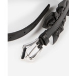 Ceinture En Cuir Large Avec Fronces