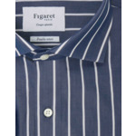 Chemise Ajustée marine rayée