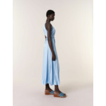 Robe longue plissée