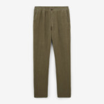 Pantalon 738 en lin vert militaire