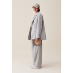 Veste tailleur gris laine mélangée