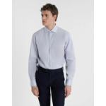 Chemise Semi-ajustée Infroissable rayée bleue