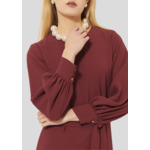 Robe Rossini-Bordeaux en Polyester