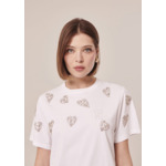 T-Shirt Taralove-Blanc en Coton