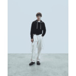 Pull Hoodie Liserets Contrastes Léger