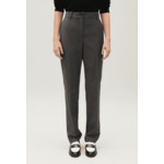 Pantalon tailleur gris chiné