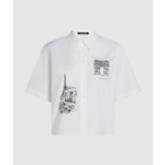 POPLIN PARIS PRINT BLOUSE