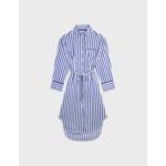 Robe-chemise oversize Sofia rayée marine