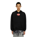 Sweat-shirt à capuche avec logo imprimé effet eau