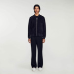 Blouson en cuir suédé