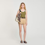 Débardeur en maille côtelée