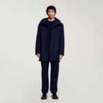 Parka en laine à capuche