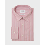 Chemise classique rose rayée