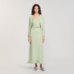 Top court en maille strassée