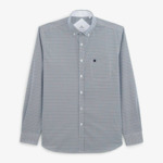 Chemise imprimé bleu foncé