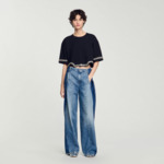 T-shirt court strassé