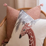 Desforges - Housse de coussin en coton synthétique lin vert, Lubie