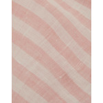 Blouse Harmelle en lin rayée rose