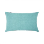 Yves Delorme - Housse de coussin en lin bleu, Pigment