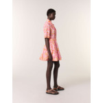 Robe courte fluide imprimée