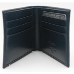 Porte-billets 6 cartes de crédit Cuir Firehead bleu Line D