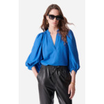 Blouse Bell En Viscose Mélangée