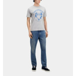 T-Shirt Manches Courtes Avec Print Skull Coeur Devant Homme