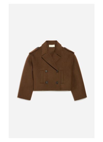 Manteau Beran En Laine Mélangée