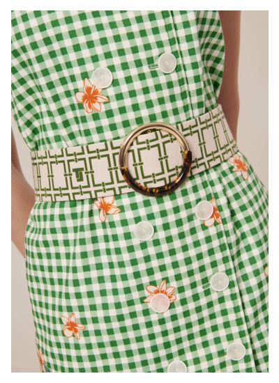 Ceinture Lauren-Ecru en Cuir