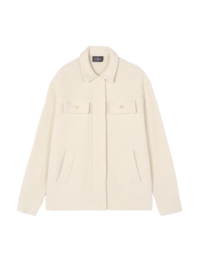 Veste oversize jacquard - Femme - NATUREL