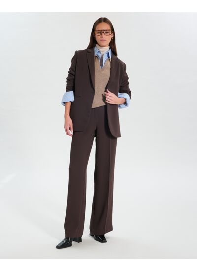 Veste Victorina Chocolat en Polyester