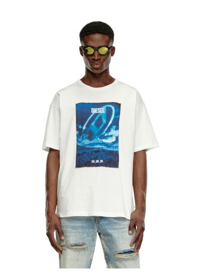 T-shirt à manches longues avec empiècement imprimé