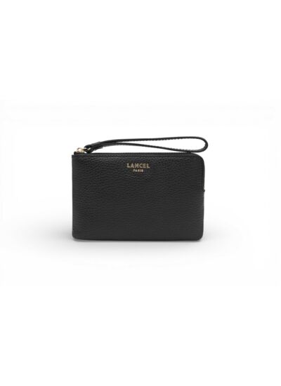 Lettrines de Lancel - Mini Pochette Zippee Avec Dragonne - Noir