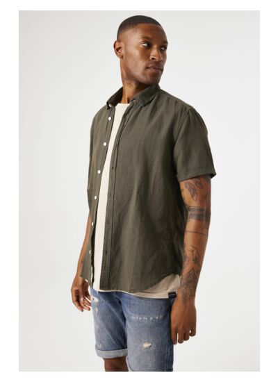 Men Shirt Green