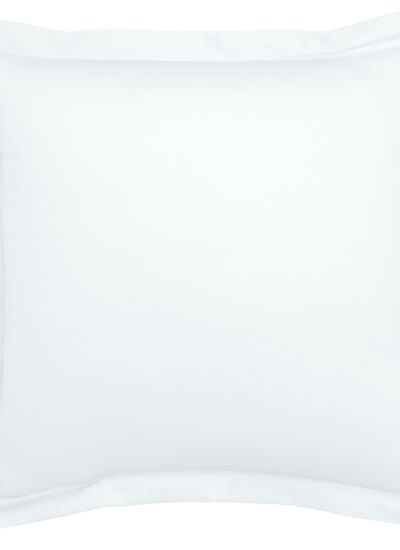 DODO Taie d'oreiller harmonie satin de coton coloris blanc