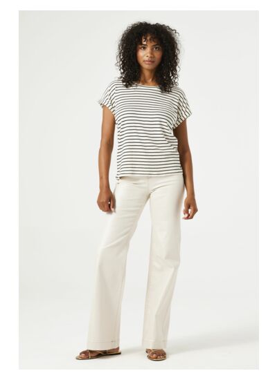 Women Jeans Celia wide Wide fit White