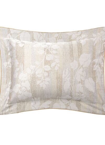Yves Delorme - Taie d'oreiller en satin beige, Nymphes