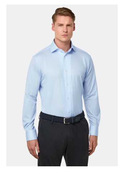 Polo Chemise en Jersey Regular Fit