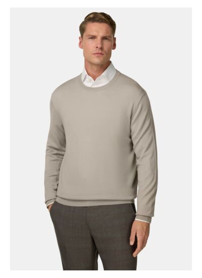 Pull Col Rond en Laine Mérinos