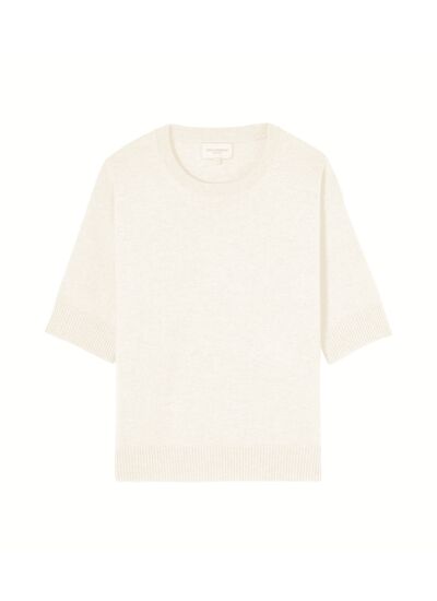 Maxi ras de cou manches courtes contemporain - Femme - NATUREL